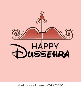 Vector illustration of a Banner for Happy Dussehra.