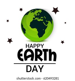 Vector illustration of a Banner for Happy Earth Day.