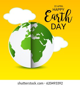 Vector illustration of a Banner for Happy Earth Day.
