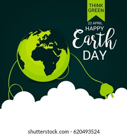Vector illustration of a Banner for Happy Earth Day.