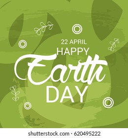 Vector illustration of a Banner for Happy Earth Day.