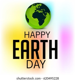 Vector illustration of a Banner for Happy Earth Day.