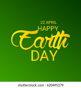 Vector illustration of a Banner for Happy Earth Day.