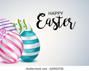 Vector illustration of a Banner for Happy Easter.