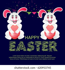 Vector illustration of a Banner for Happy Easter.