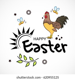 Vector illustration of a Banner for Happy Easter.