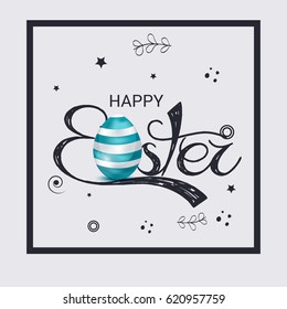 Vector illustration of a Banner for Happy Easter.