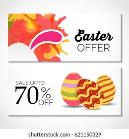 Vector illustration of a Banner for Happy Easter.