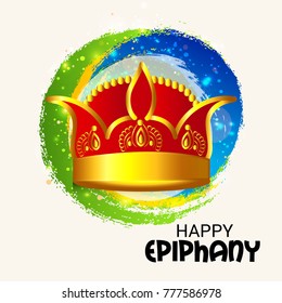 Vector illustration of a Banner for Happy Epiphany.