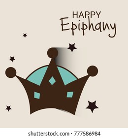 Vector illustration of a Banner for Happy Epiphany.