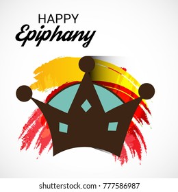 Vector illustration of a Banner for Happy Epiphany.