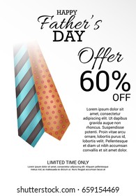 Vector illustration of a Banner for Happy Father's day.