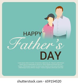 Vector illustration of a Banner for Happy Father's day.