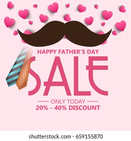 Vector illustration of a Banner for Happy Father's day.