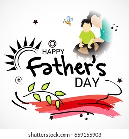 Vector illustration of a Banner for Happy Father's day.