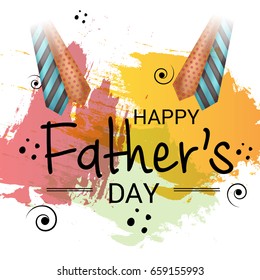 Vector illustration of a Banner for Happy Father's day.