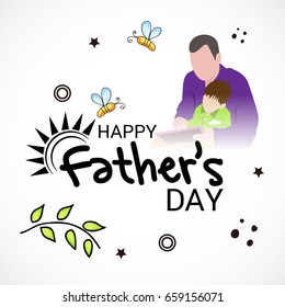 Vector illustration of a Banner for Happy Father's day.