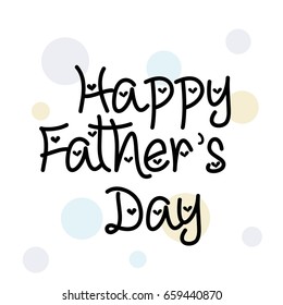 Vector illustration of a Banner for Happy Father's Day.