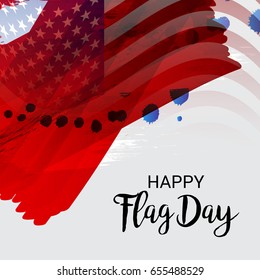 Vector illustration of a Banner for Happy Flag Day.