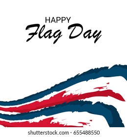 Vector illustration of a Banner for Happy Flag Day.