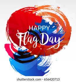 vector illustration of a Banner for Happy Flag day.