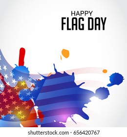 vector illustration of a Banner for Happy Flag day.