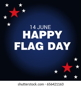 vector illustration of a Banner for Happy Flag day.