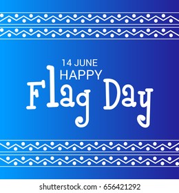 vector illustration of a Banner for Happy Flag day.