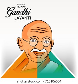 Vector illustration of a Banner for happy Gandhi Jayanti.