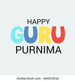 Vector illustration of a Banner for Happy Guru Purnima.