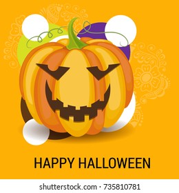 Vector illustration of a Banner for Happy Halloween.