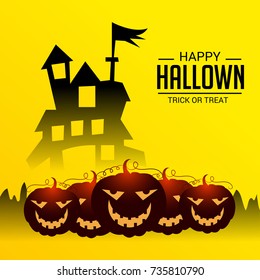 Vector illustration of a Banner for Happy Halloween.