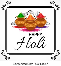 Vector illustration of a Banner for Happy Holi.