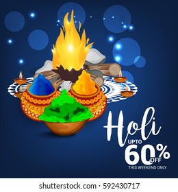 Vector illustration of a Banner for Happy Holi.