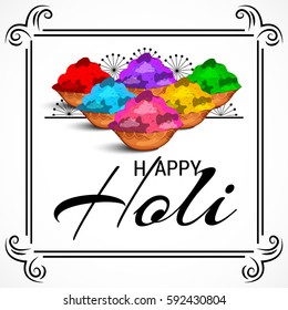 Vector illustration of a Banner for Happy Holi.