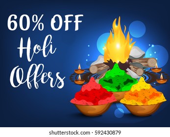 Vector illustration of a Banner for Happy Holi.
