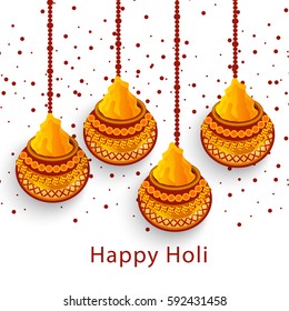 Vector illustration of a Banner for Happy Holi.