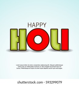 Vector illustration of a Banner for Happy Holi.