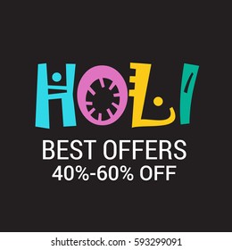 Vector illustration of a Banner for Happy Holi.