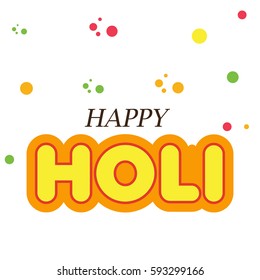 Vector illustration of a Banner for Happy Holi.