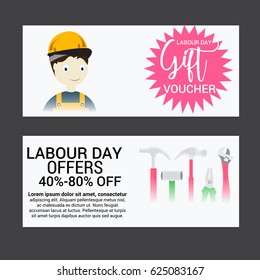 Vector illustration of a Banner for Happy Labour Day.
