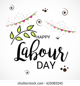 Vector illustration of a Banner for Happy Labour Day.