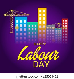 Vector illustration of a Banner for Happy Labour Day.