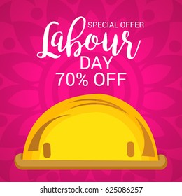 Vector illustration of a Banner for Happy Labour Day.