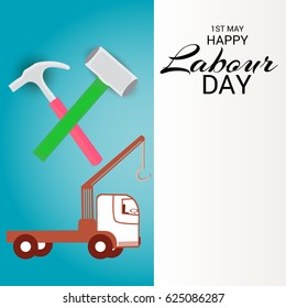 Vector illustration of a Banner for Happy Labour Day.