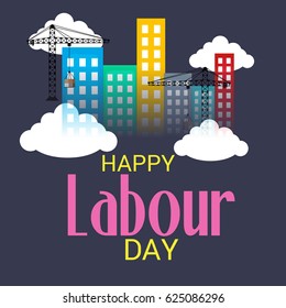 Vector illustration of a Banner for Happy Labour Day.
