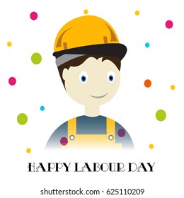 Vector illustration of a Banner for Happy Labour Day.