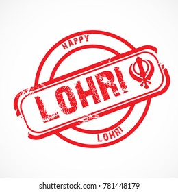 
Vector illustration of a banner for Happy Lohri With Punjabi Message Lohri di lakh lakh vadhaiyan meaning Happy wishes for Happy Lohri.
