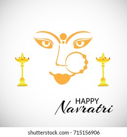 Vector illustration of a Banner for Happy Navratri.
