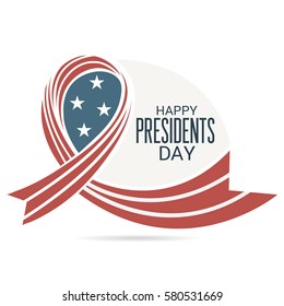 Vector illustration of a Banner For Happy Presidents Day.